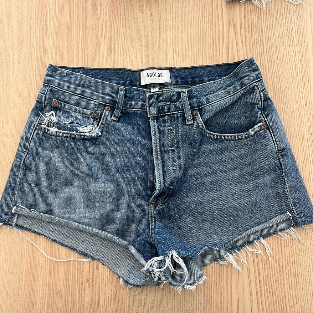 AGOLDE Parker Denim Shorts